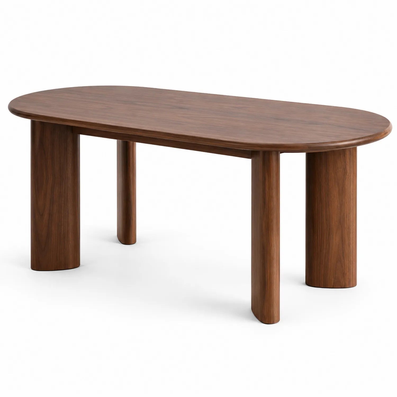 Table de salle à manger ovale en bois