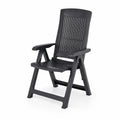 Chaise pliante en plastique polypropylène noire