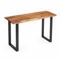Table rectangulaire en bois de manguier et métal 120x40x75 cm