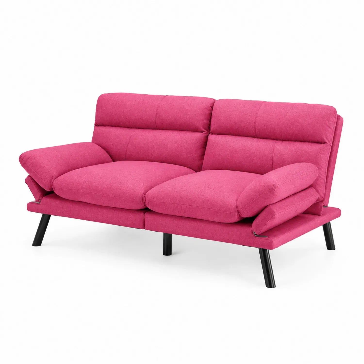 Canapé 2 places en tissu Fuchsia, 180 cm
