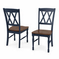 Chaises en bois Hêtre et Chêne Bleu Foncé