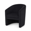 Fauteuil en velours Noir