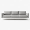 Modern Fabric Sofa Grey Upholstery Three-Seater 213cm