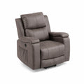 Fauteuil inclinable en microfibre marron
